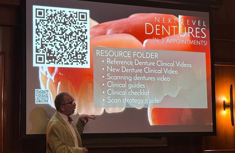 Jimmy Stegall speaking at the Digital Denture CE Event at Jonesboro