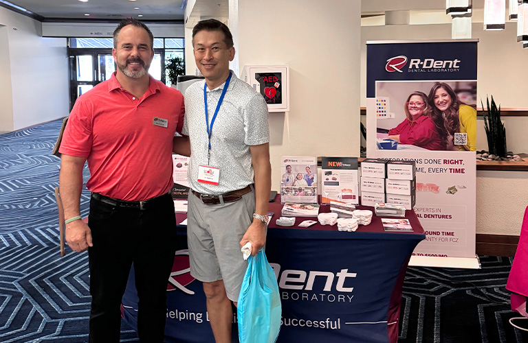 R-Dent's Daxton Grubb and dentist at the Mississippi Dental Association Annual Meeting