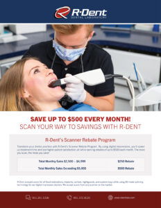 Screenshot of the Digital Impression Scanner Rebate Program handout