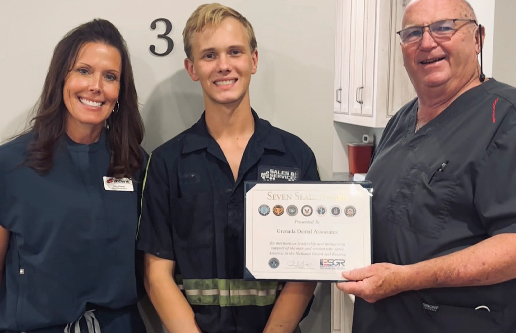 R-Dent's Amy Everitt, Jack Partridge, and Dr. Philley