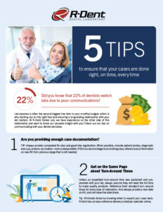 R-Dent's handout on 5 Tips for Successful Cases
