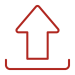 Icon of an upload - arrow up